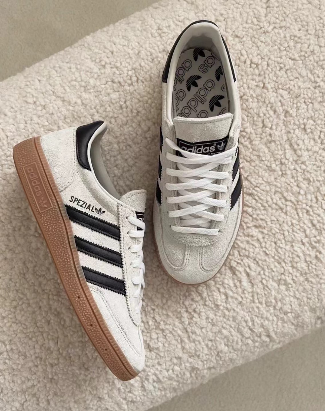 【OWN】Adidas HANDBALL SPEZIAL 麂皮 休閒 平底 球鞋 成人款 德訓鞋 米灰焦糖 IF6562