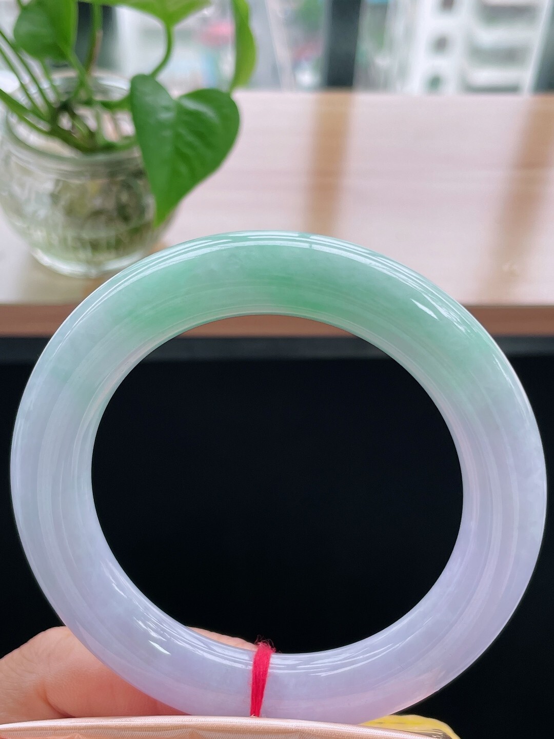 春彩翡翠圓條手鐲,天然翡翠A玉, 緬甸玉, Jade, Jadeite