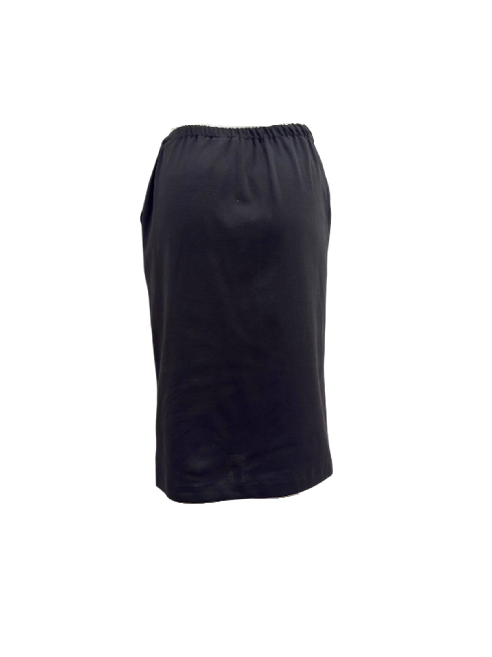 Manila Grace  腰綁帶及膝裙(黑)