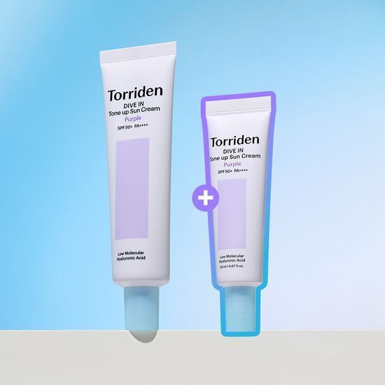 [01/05 - 30/06] Torriden DIVE IN Tone Up Sun Cream Purple 60ml [Olive Young Planning Set]