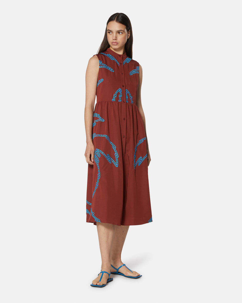 【Silvian Heach】個性簍空圖騰無袖洋裝