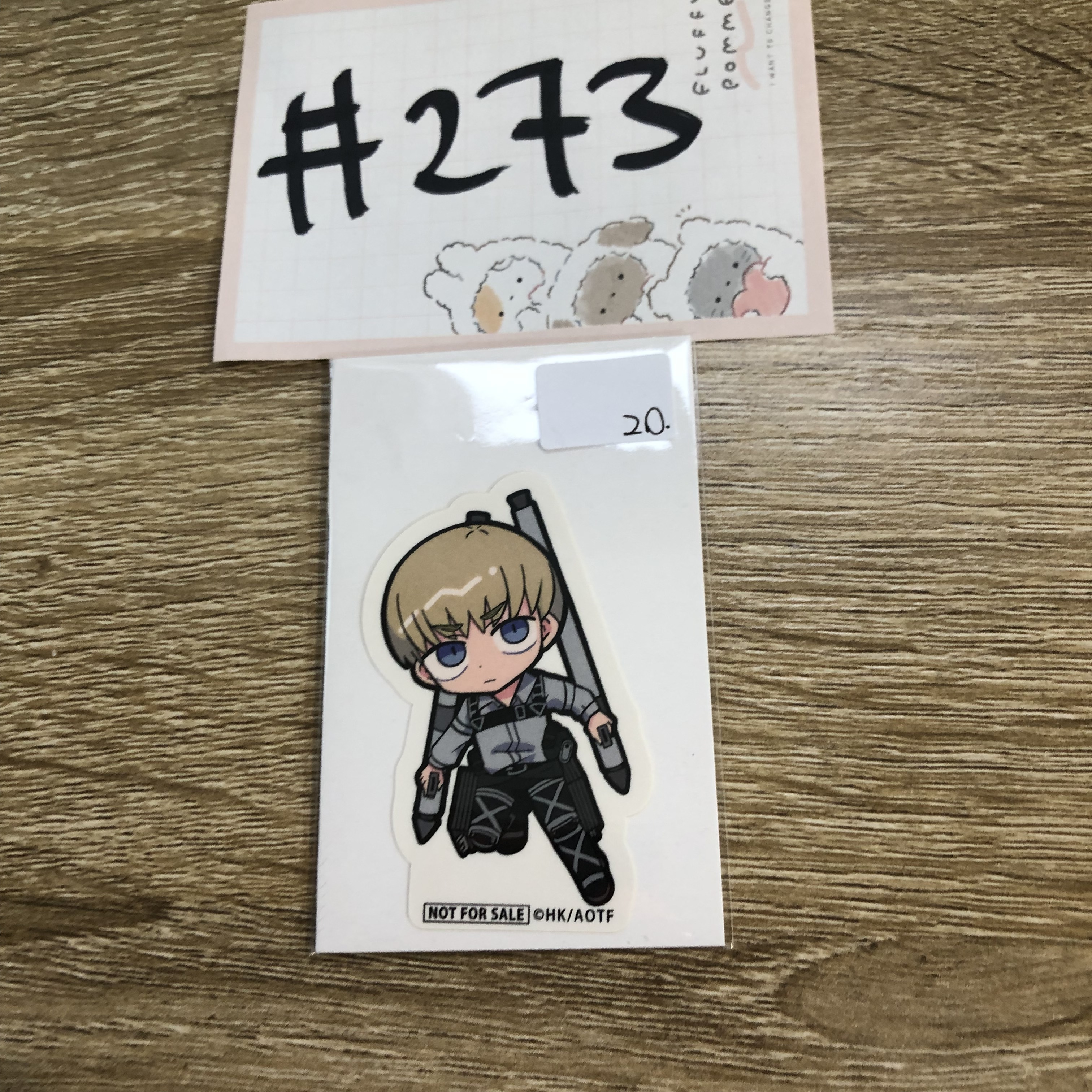 進擊的巨人 ARMIN 貼紙#273