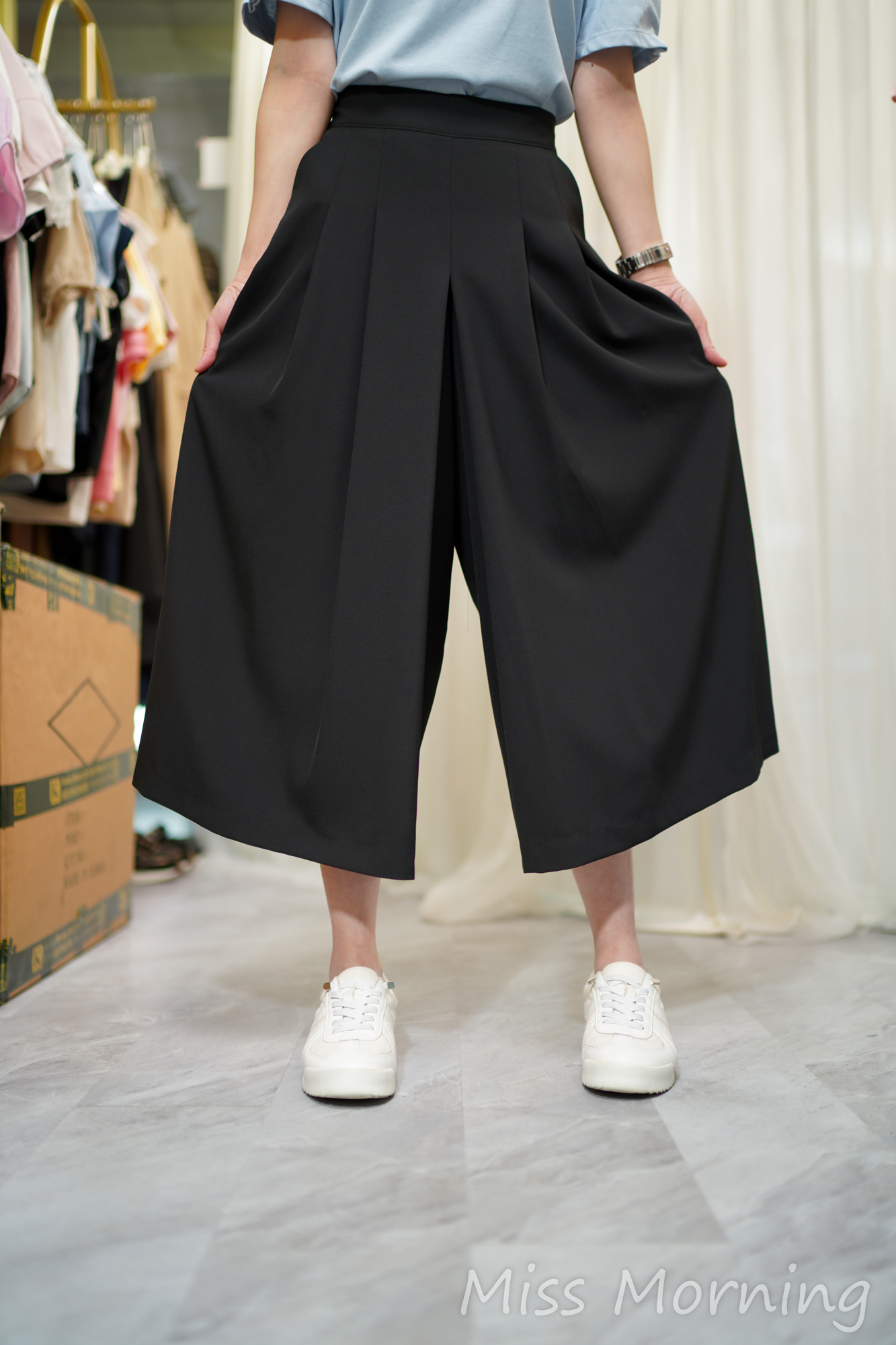 好抵著太百搭顯瘦線衫(14621)&薄薄薄順順順9分裙褲(33964)