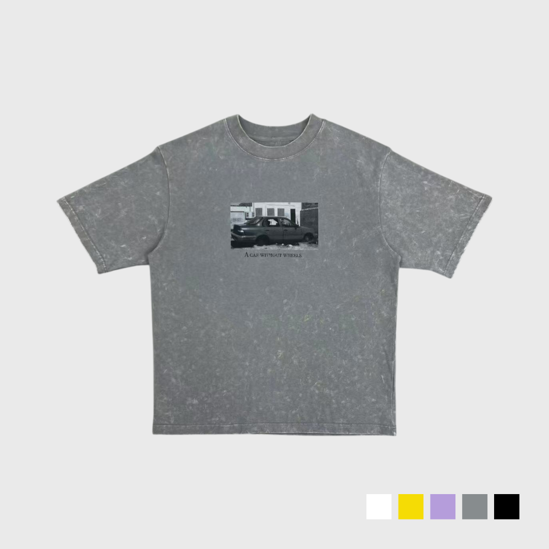 黑白街景攝影短T