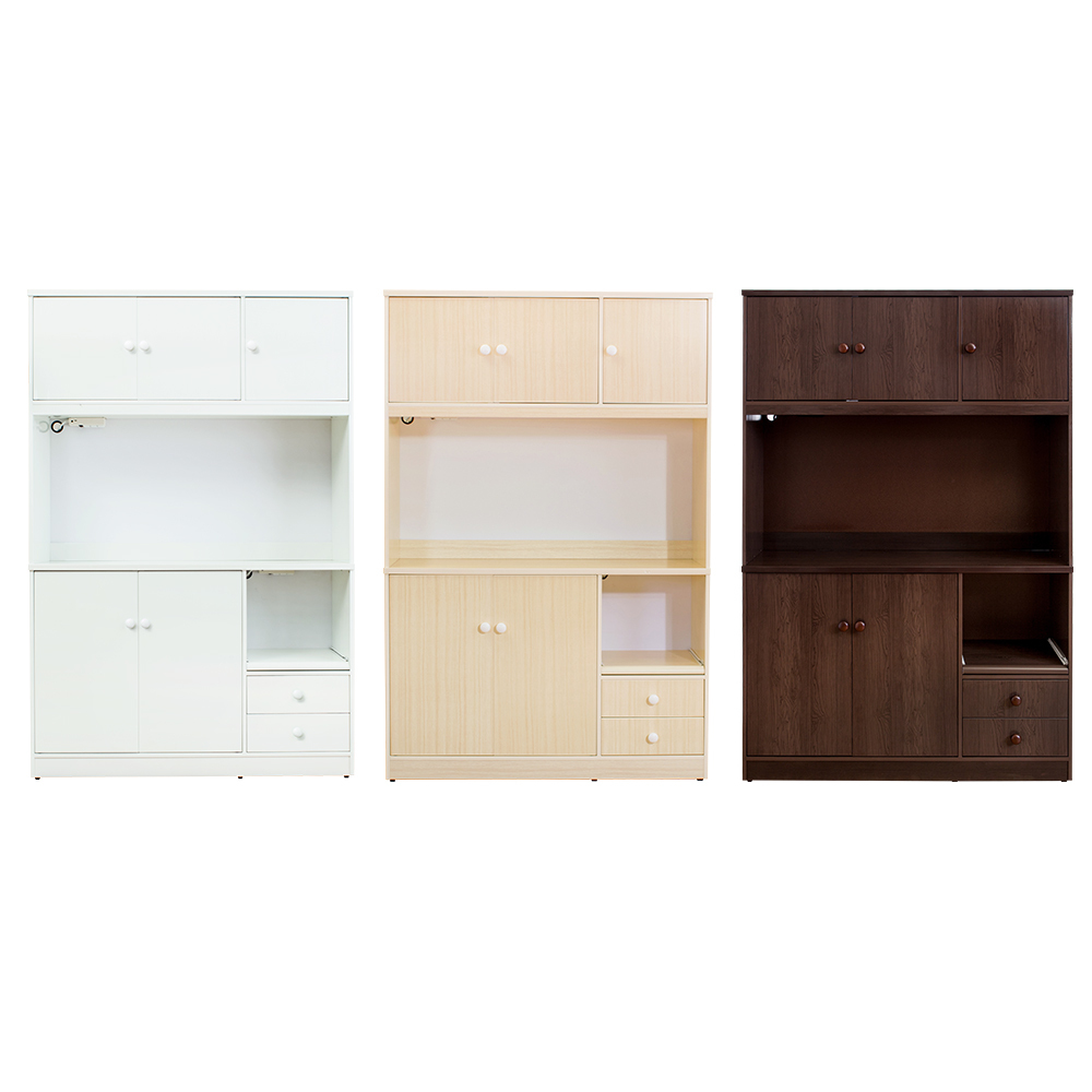 南亞塑鋼-4.2尺五門二抽塑鋼電器櫃/收納餐櫃