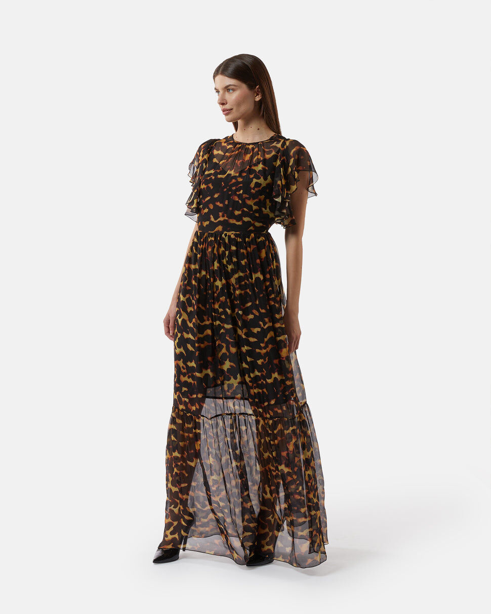 【Silvian Heach】性感豹紋長洋裝