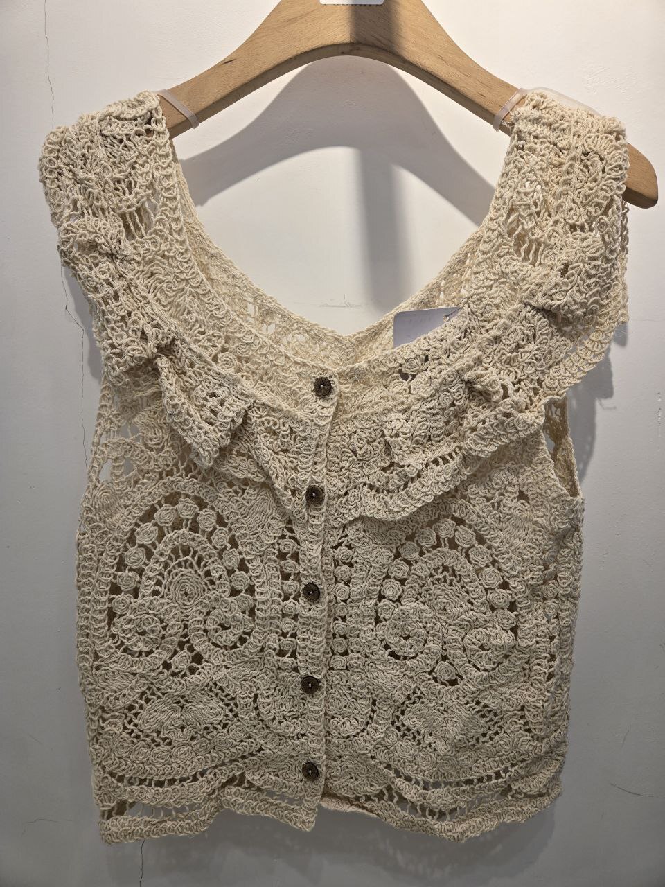 [H] FS FASHION OAK WOMEN'S CROCHET BUTTON UP SHIRTS [FINAL SALE], HF10 (HF10)