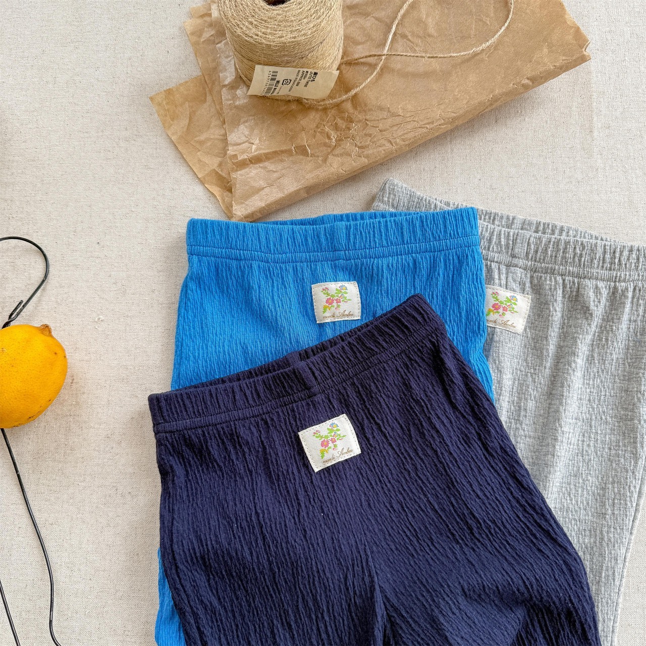 百搭純色九分褲