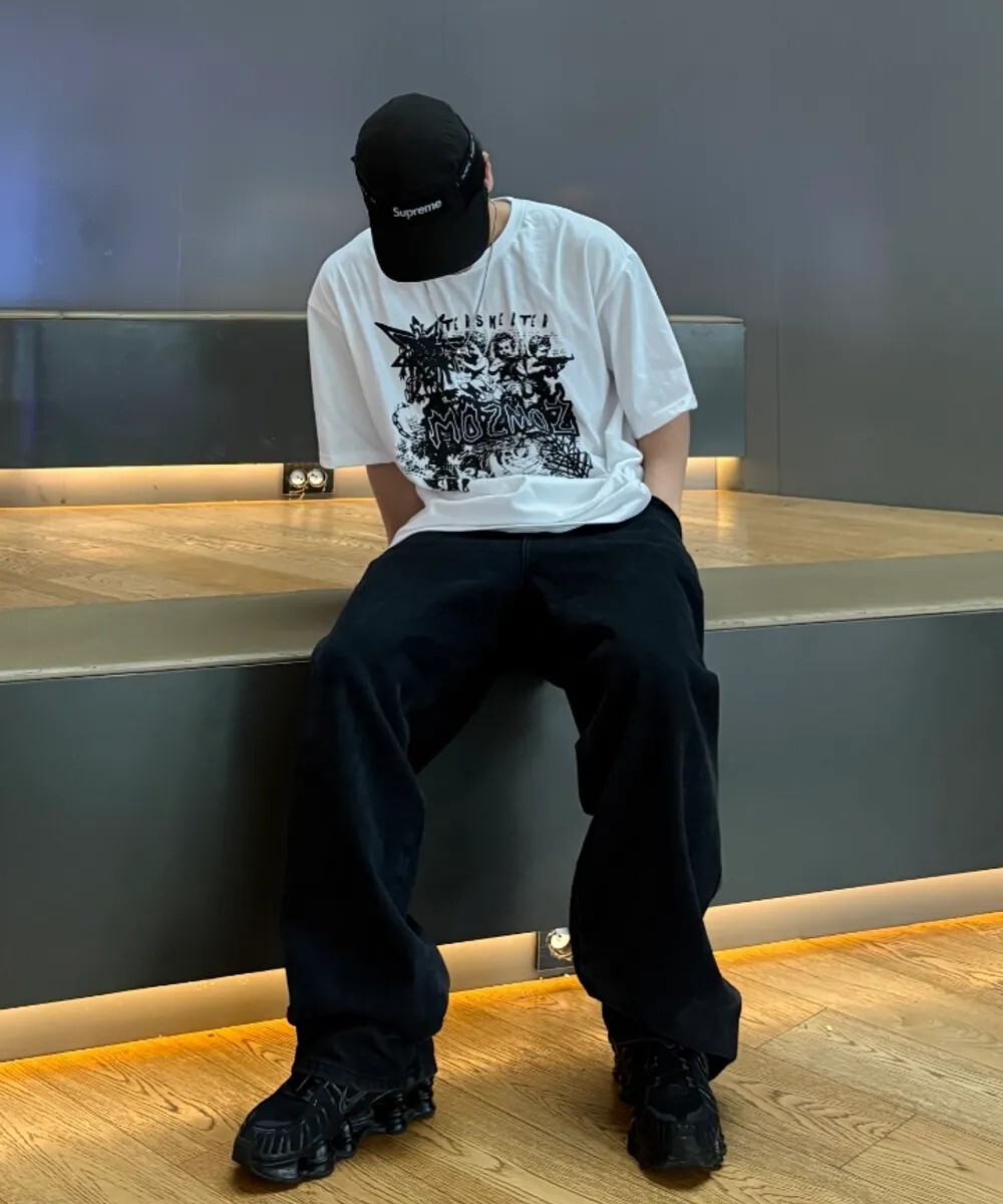 <兩件組合價$1199🌟> MOZMOZ 復古圖案短T 兩入組