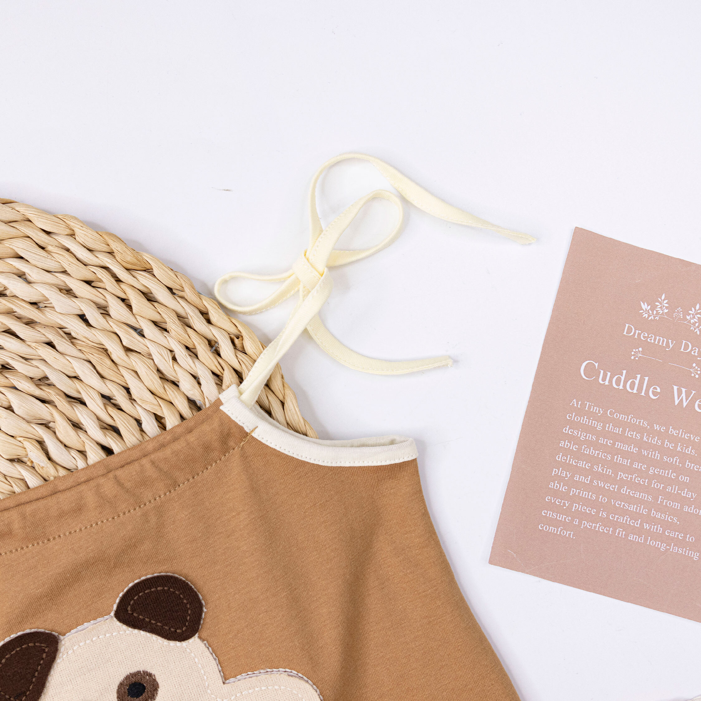 【JG0520】可愛狗狗與骨頭綁帶式連身衣