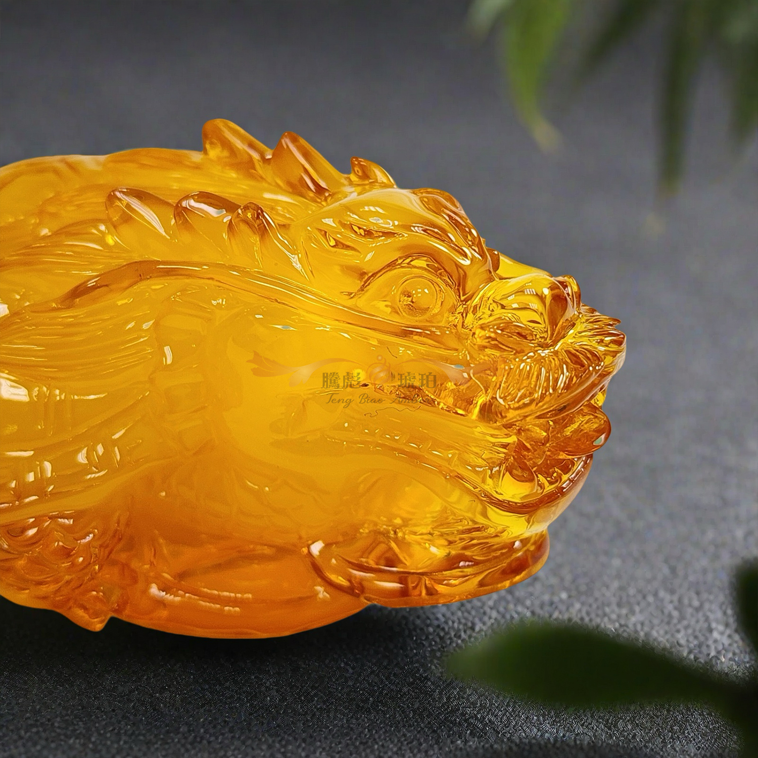 收藏款3A+天然波羅的海氧化珍珠蜜蠟立體龍龜掛擺件