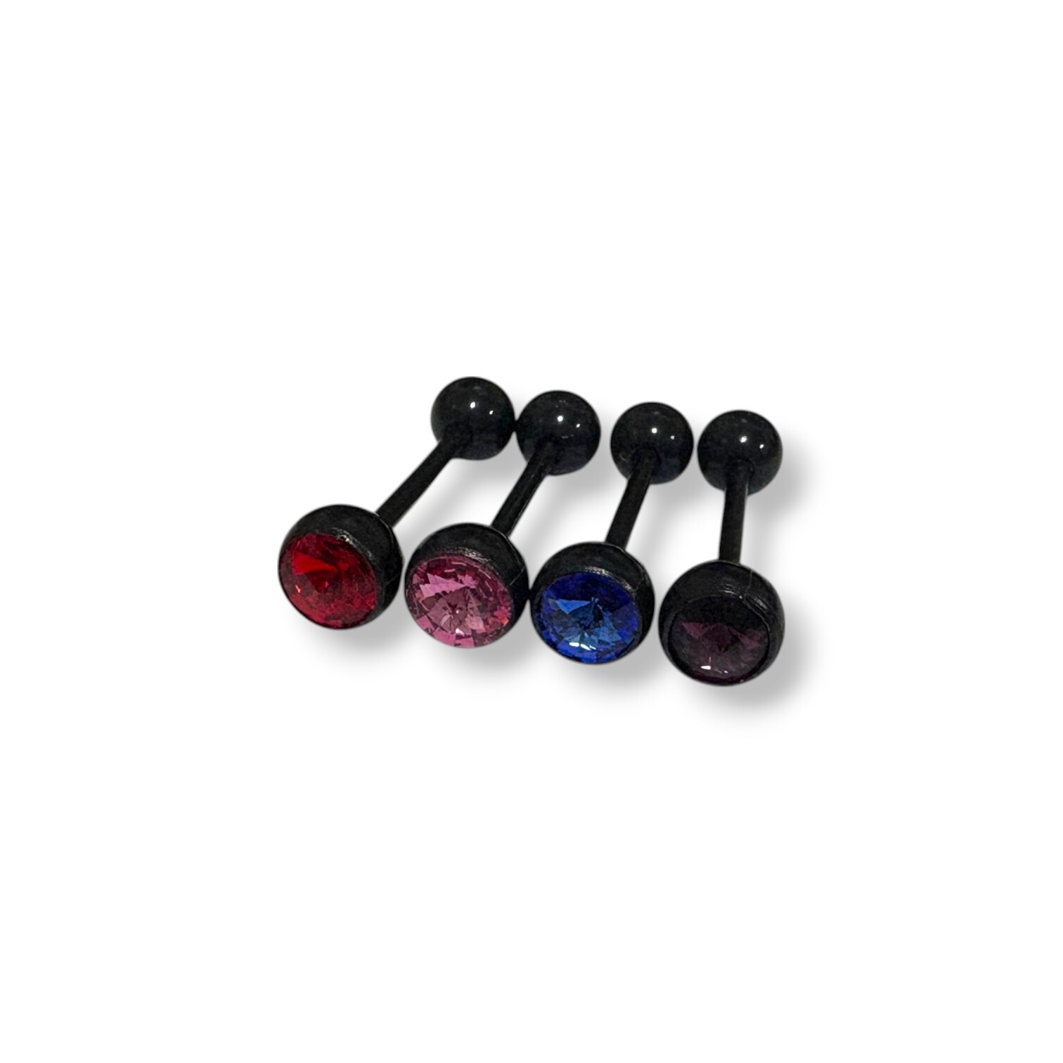 矽膠-舌環-單鋯 6M 4色(單支價)