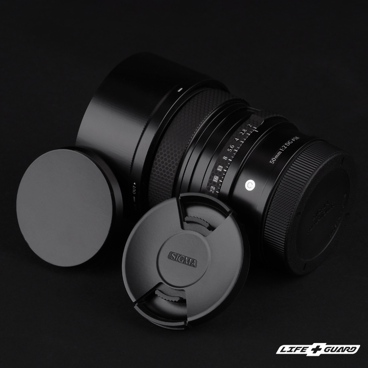 LIFE+GUARD 鏡頭貼膜安裝示意，適用SIGMA 50mm F2 DG DN Contemporary