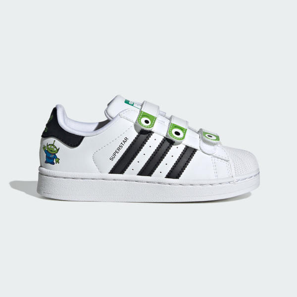 Adidas Superstar Ii Cf C JI0091 中童 運動休閒鞋 玩具總動員 魔鬼氈 舒適 白 黑綠