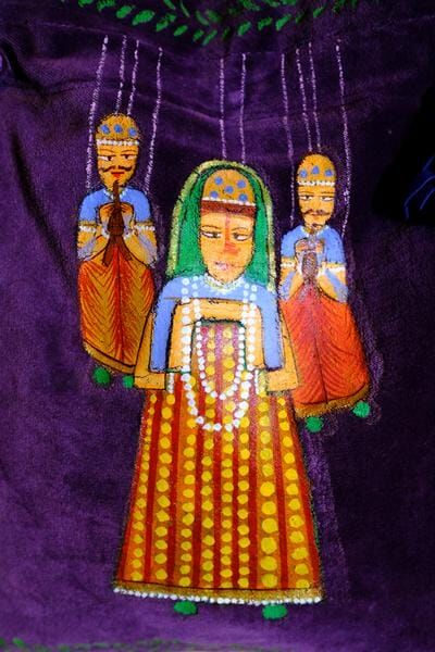 Macrame 絲絨手繪袋 (MAB0001VP)