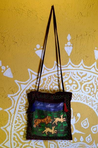 Macrame 絲絨手繪袋 (MAB0003VP)