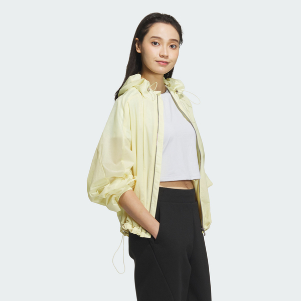 Adidas Mt Wv Jkt JZ1656 女 連帽外套 運動外套 防風 黃 亞版