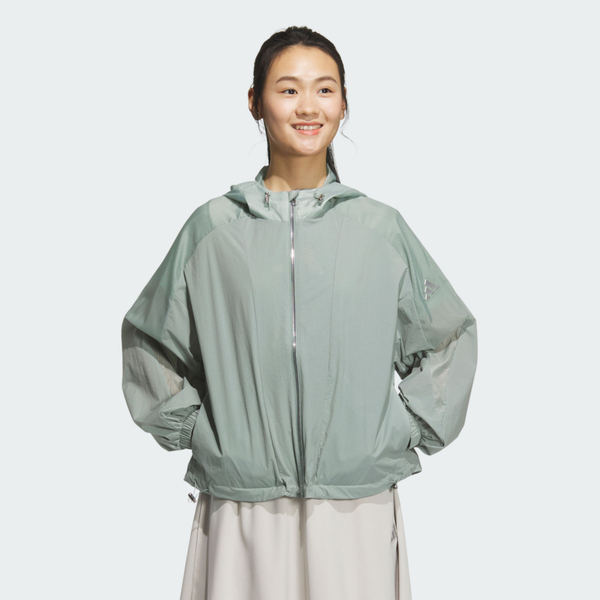Adidas Mt Wv Jkt JZ1657 女 連帽外套 運動外套 防風 綠 亞版