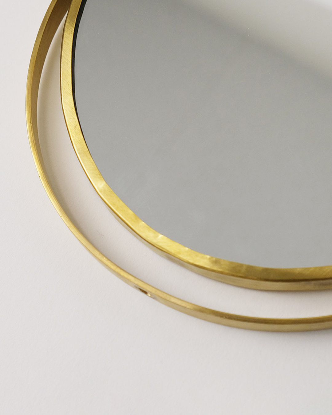 黃銅紫檀木座枱鏡 L｜shesay