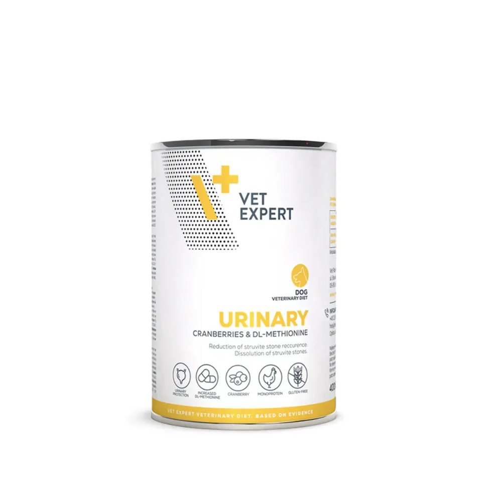 Vet Expert V+ 泌尿處方狗糧 400G  (6罐)