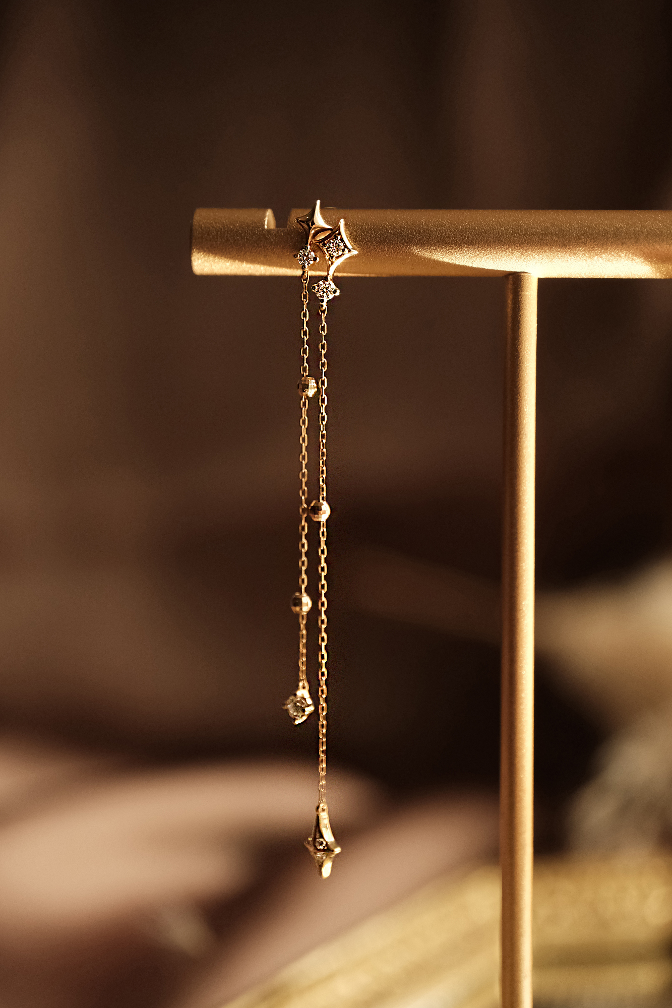 10K 造夢星軌耳環