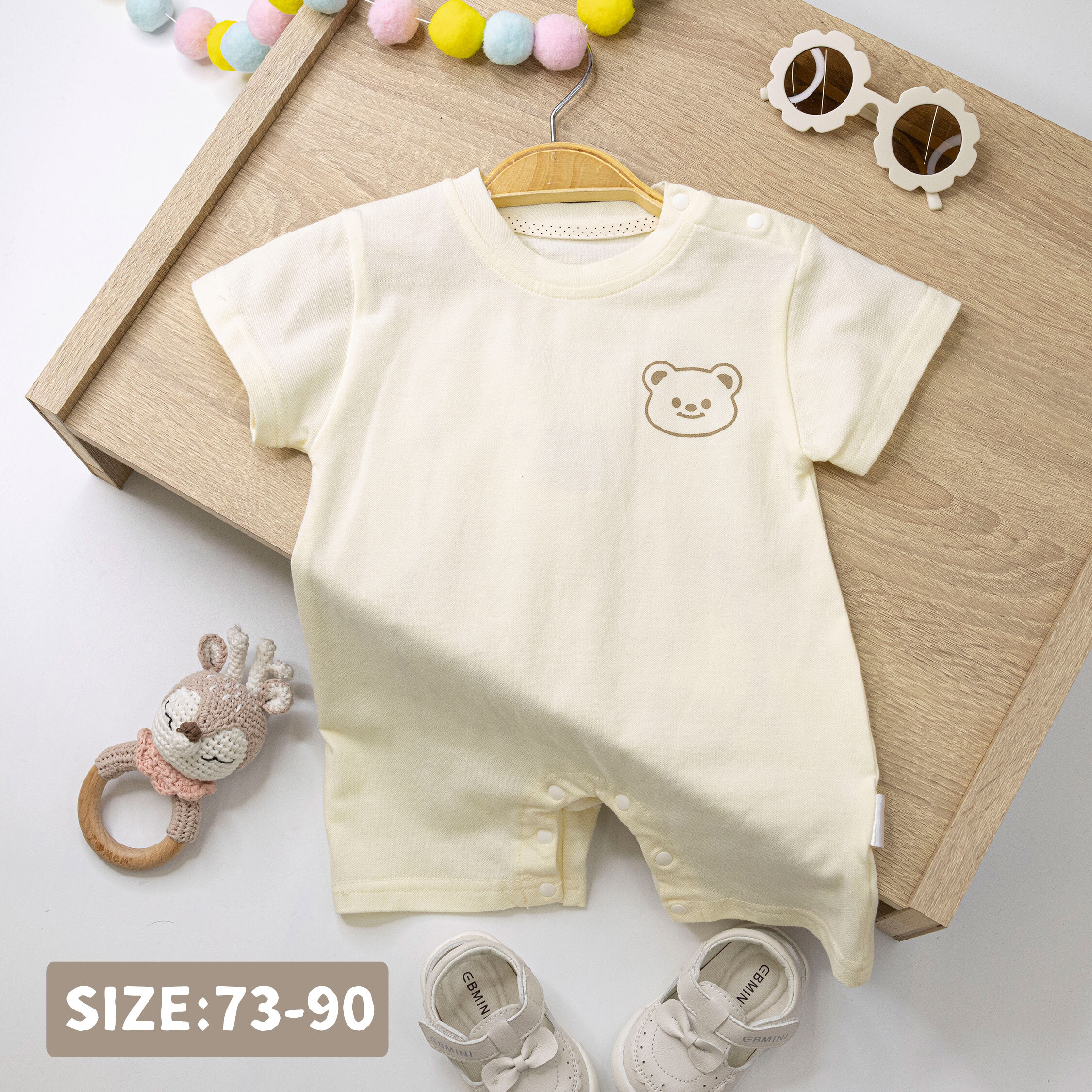 【JG0518】童趣熊熊舒適質感連身衣