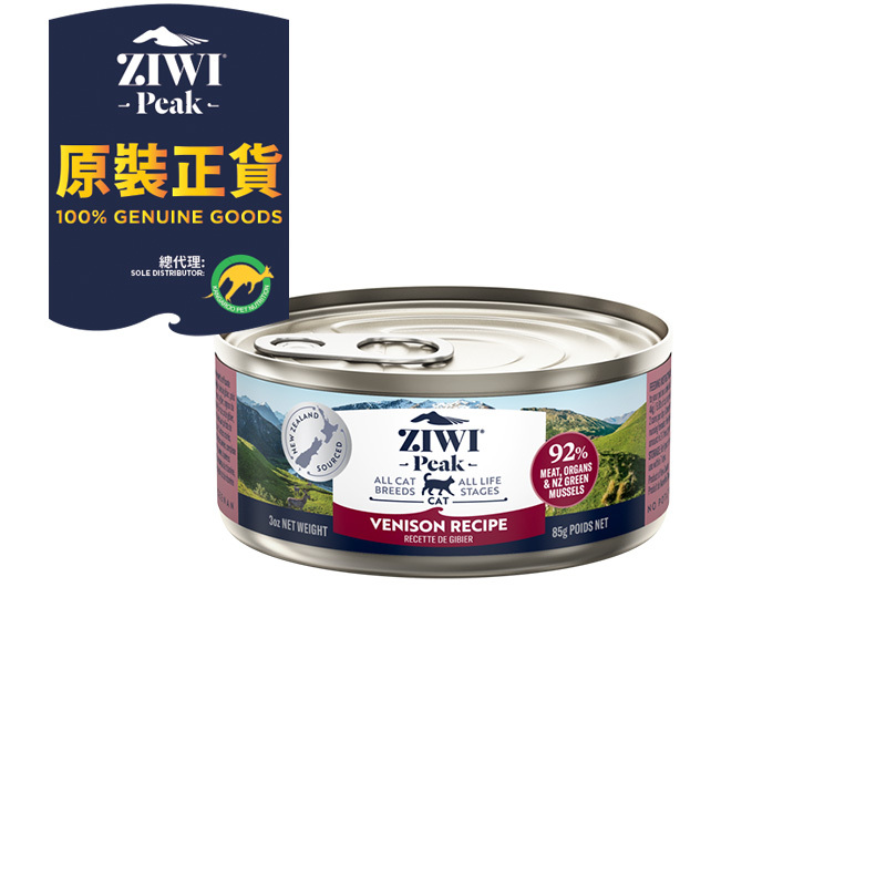ZiwiPeak Canned Wet Cat Food - Venison 85g x 24