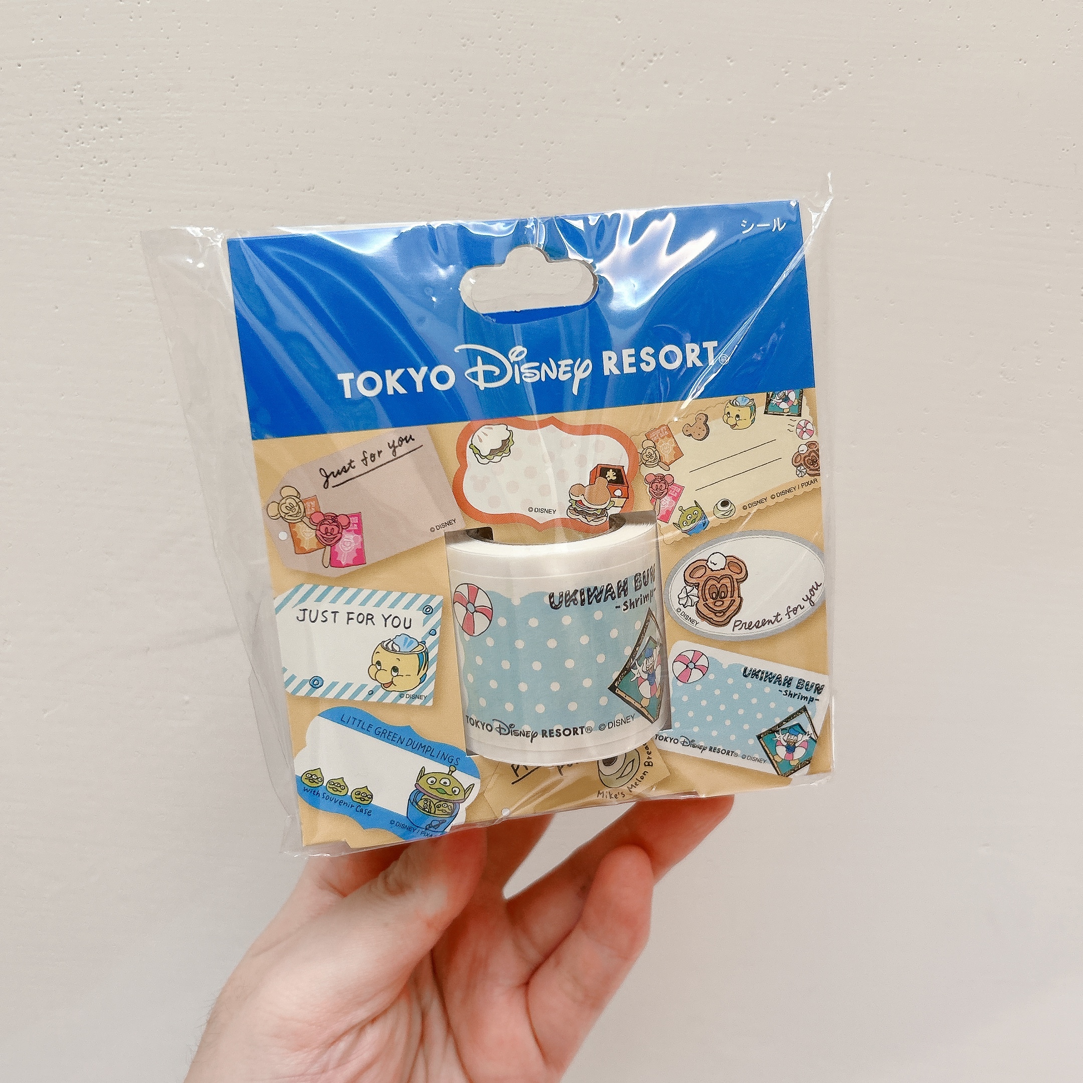 迪士尼限定 可書寫 標籤貼紙 貼紙捲｜Disney 日本