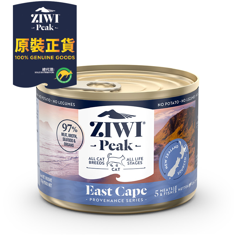 ZiwiPeak East Cape Provenance Series Canned Cat Food 170g x 12
