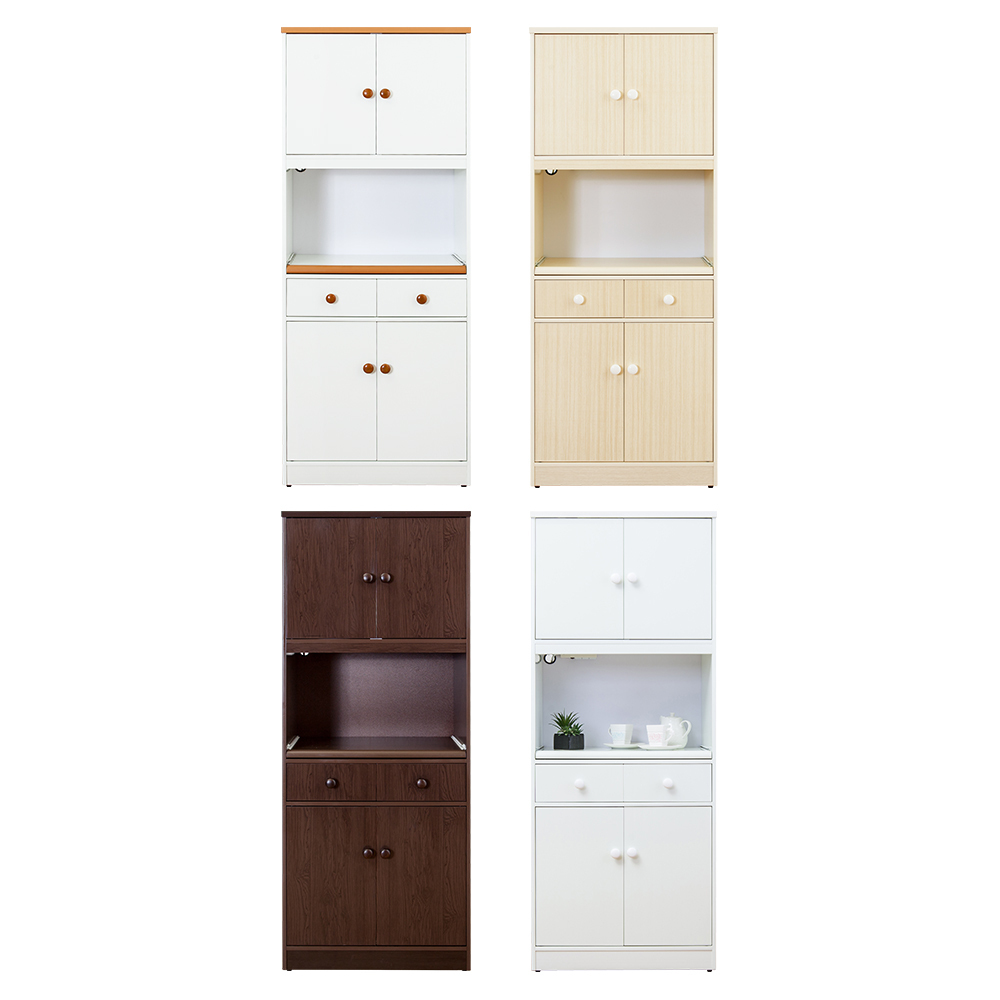 南亞塑鋼-2.4尺四門二抽塑鋼電器櫃/收納餐櫃