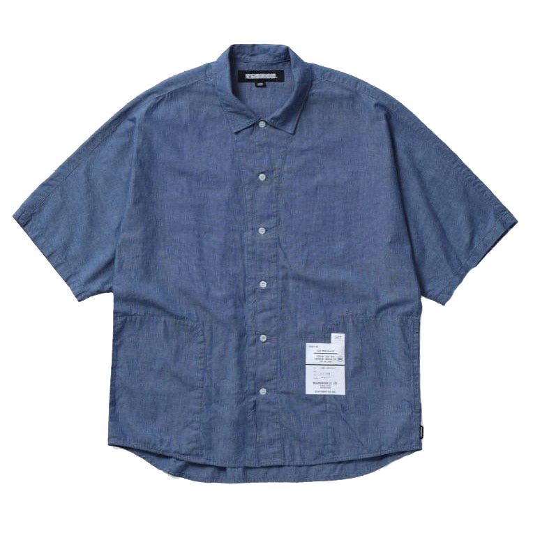 Neighborhood Dolmansleeve Shirt SS 黑 / 靛青 短袖襯衫 251AQNH-SHM02