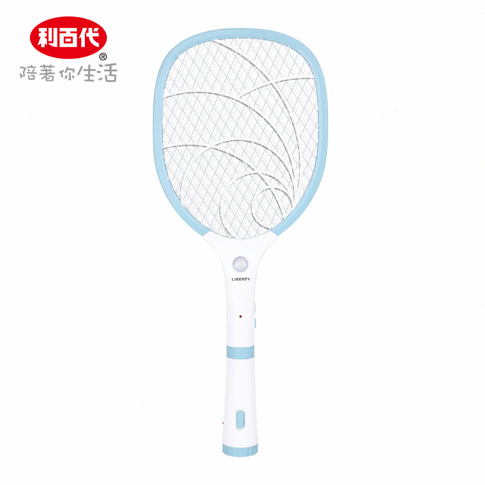 【利百代】鋰電池分離式手電筒電蚊拍 LY-8007ZA