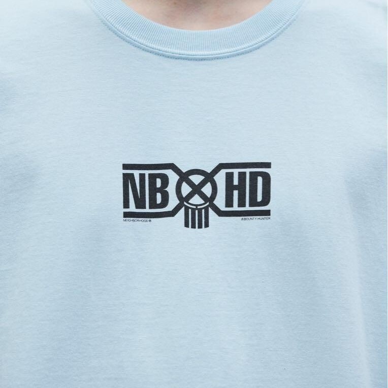 Bounty Hunter x Neighborhood Tee SS-3 灰 / 黑 / 藍 聯名 LOGO 短袖T 251PCBHN-ST03
