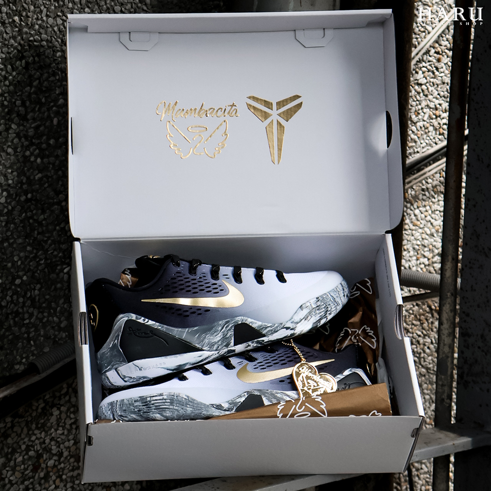 NIKE KOBE 9 PROTRO "MAMBACITA" PLAY GIGI'S WAY 漸層 黑灰白 心型 電鍍金 籃球鞋 FZ7333-002