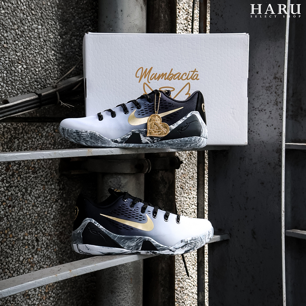 NIKE KOBE 9 PROTRO "MAMBACITA" PLAY GIGI'S WAY 漸層 黑灰白 心型 電鍍金 籃球鞋 FZ7333-002