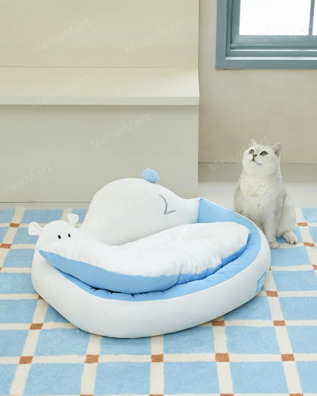 冰川北極熊寒冰床貓窩