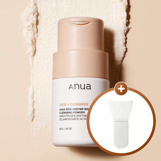 [31/05 - 31/07] Anua Rice Enzyme Brightening Cleansing Powder 40g [Olive Young Brush Planning Set]