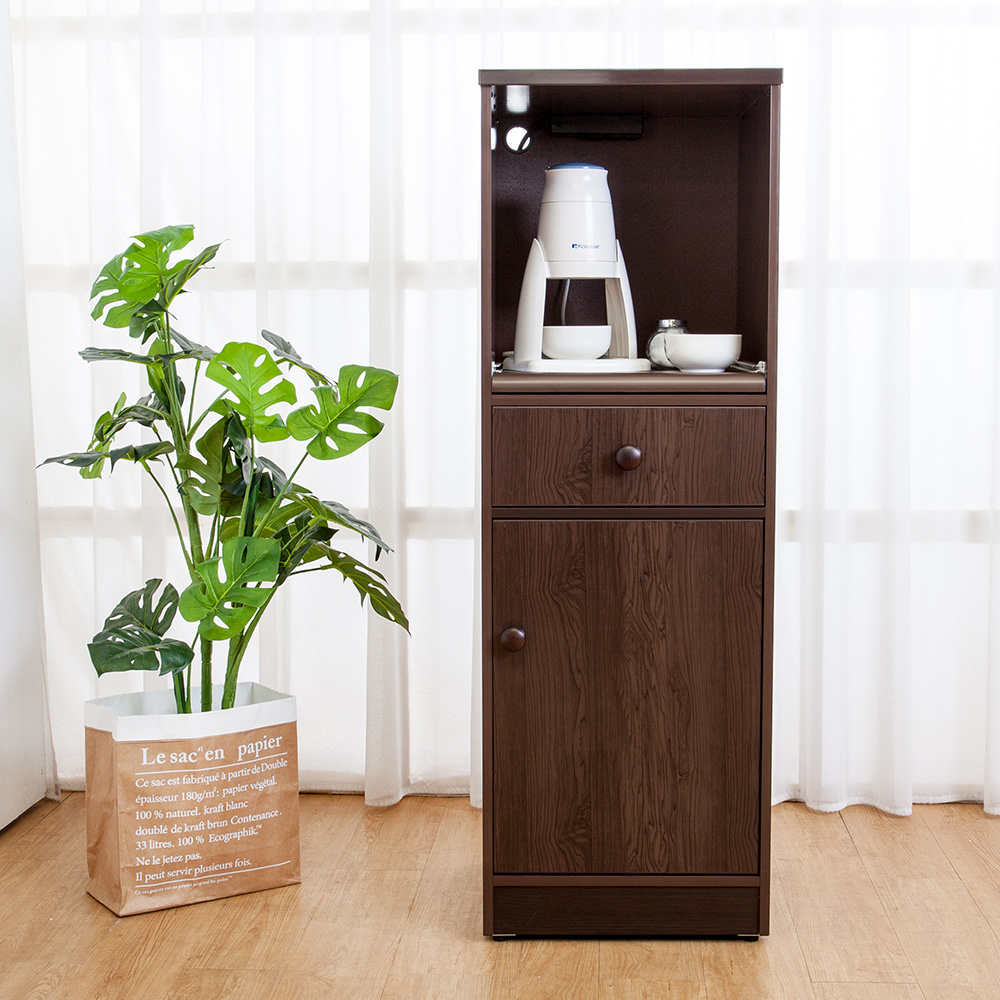 南亞塑鋼-1.4尺單門單抽塑鋼電器櫃/收納餐櫃