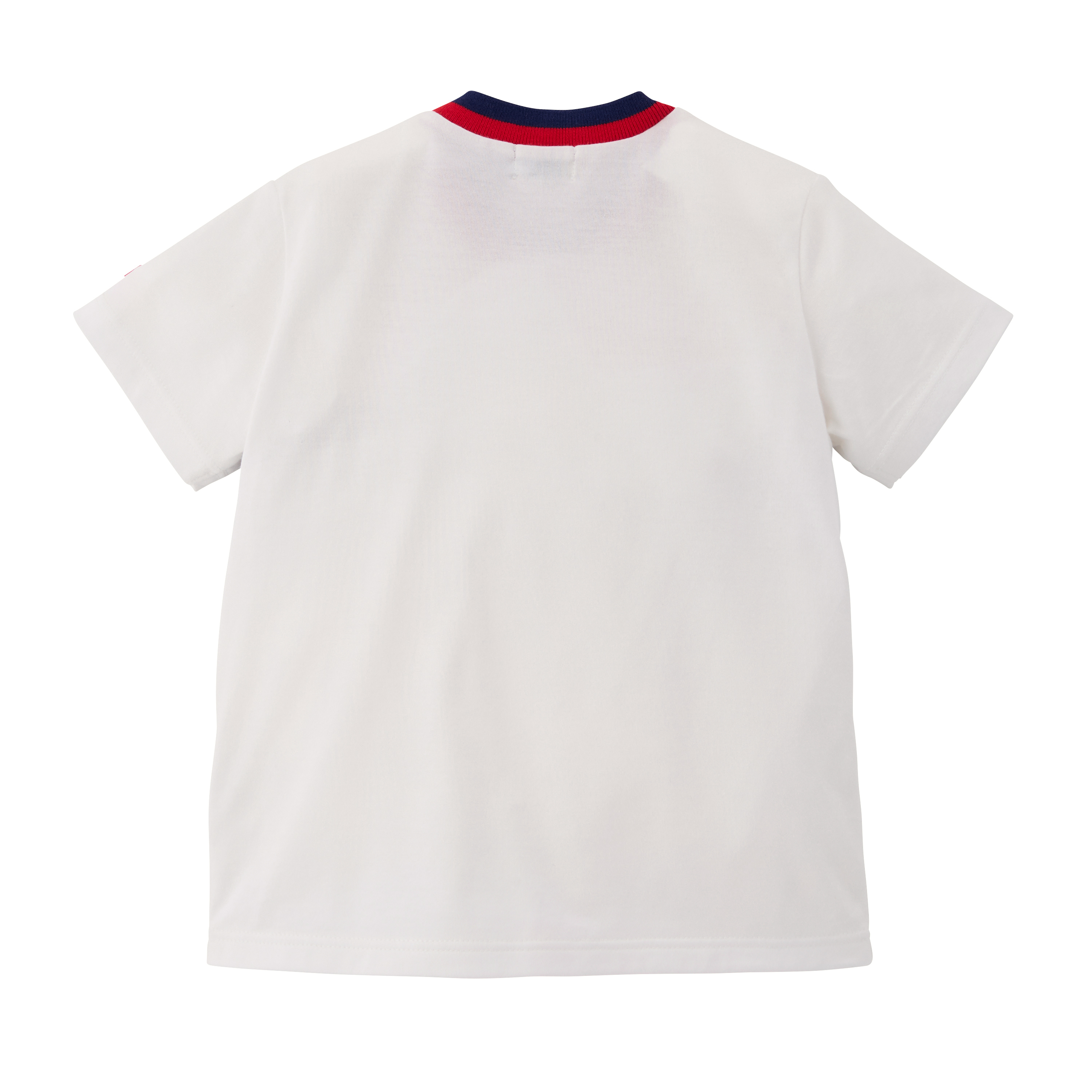 MH 短袖紅藍間條T-SHIRT