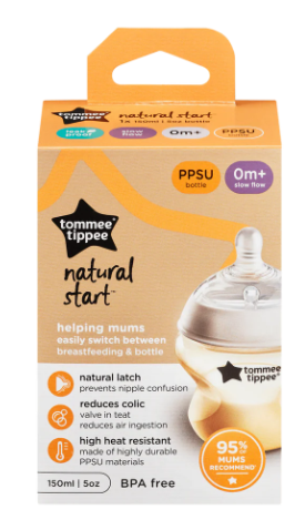 Tommee Tippee Natural Start PPSU Bottle with Super Soft Slow Flow Nipple