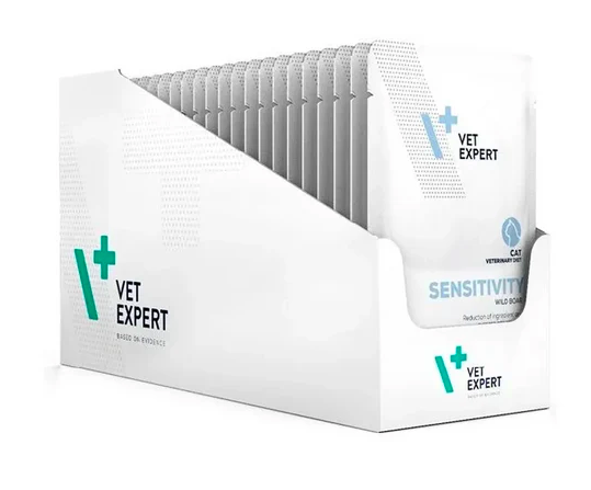 Vet Expert V+ 成貓過敏控制處方袋裝濕糧 100克 (12包)