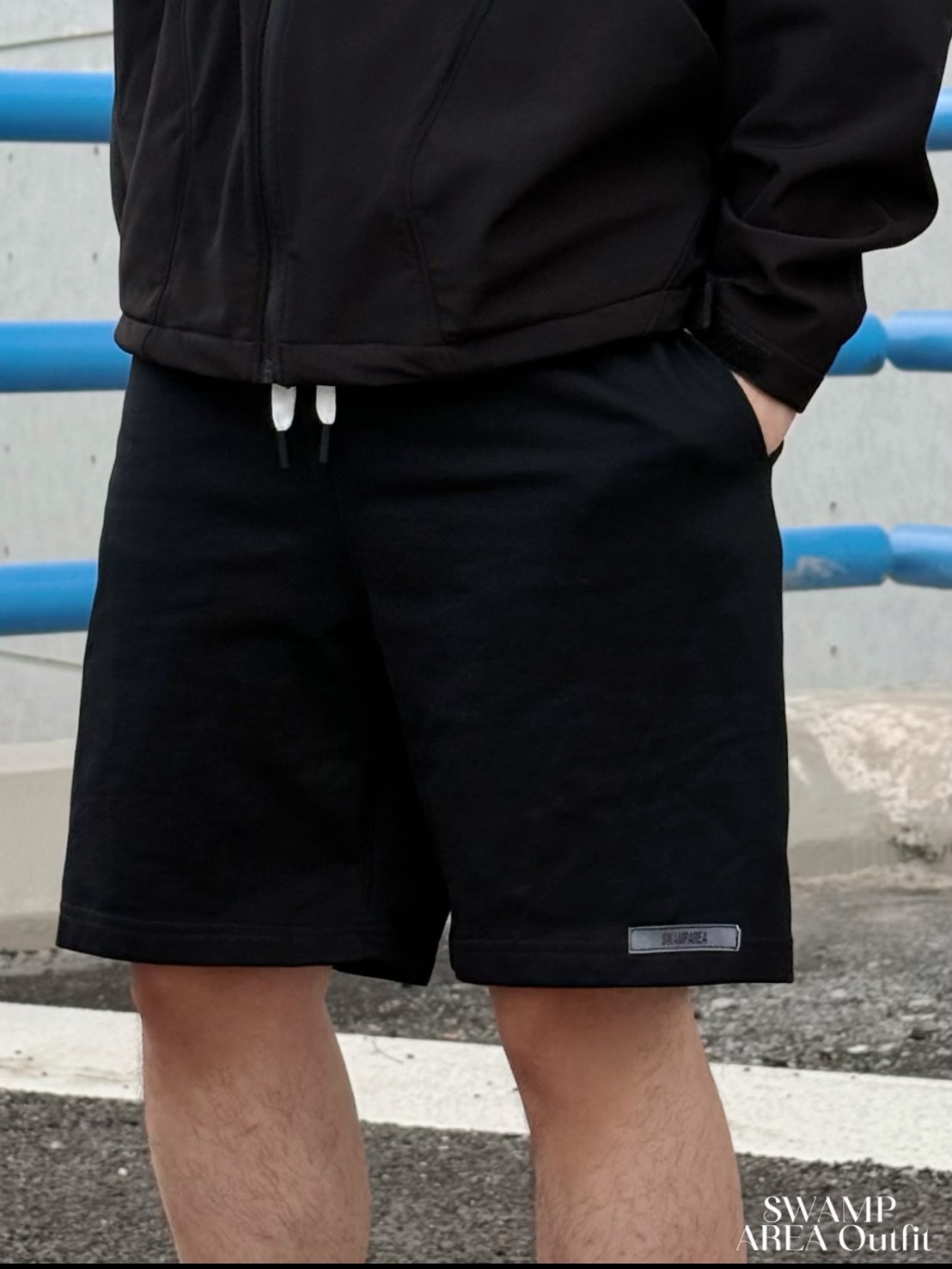 SWAMP AREA 美式休閒抽繩短褲