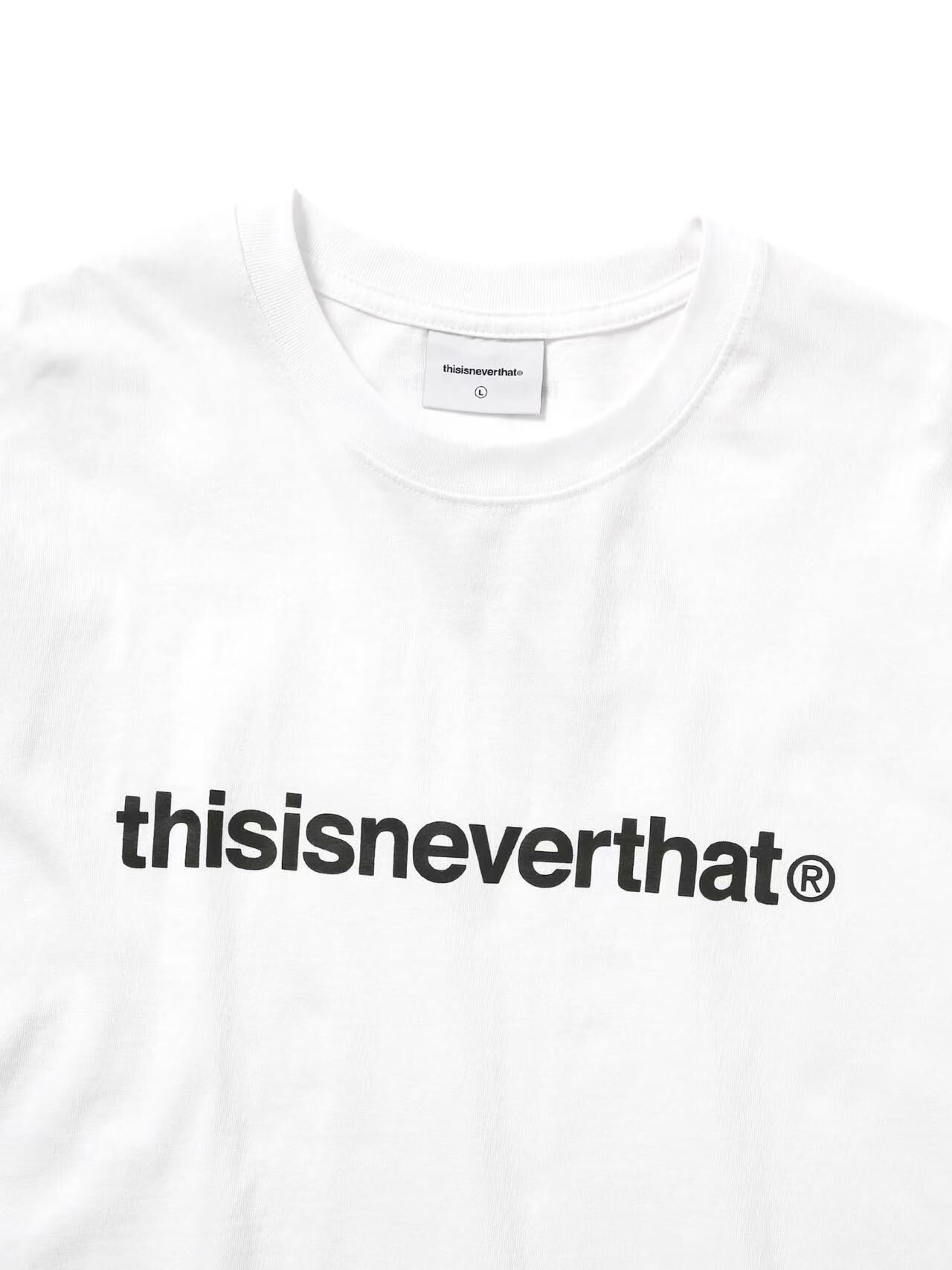 THISISNEVERTHAT T-LOGO TEE TN240TTSST01 WHITE