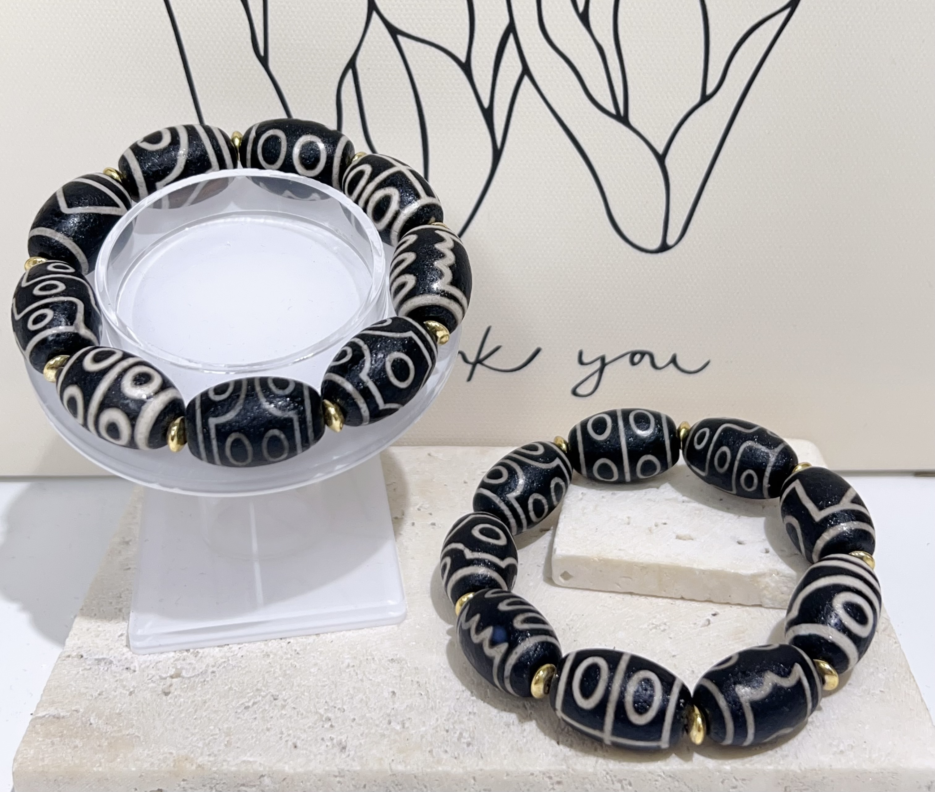 多寶天珠瑪瑙桶珠手串