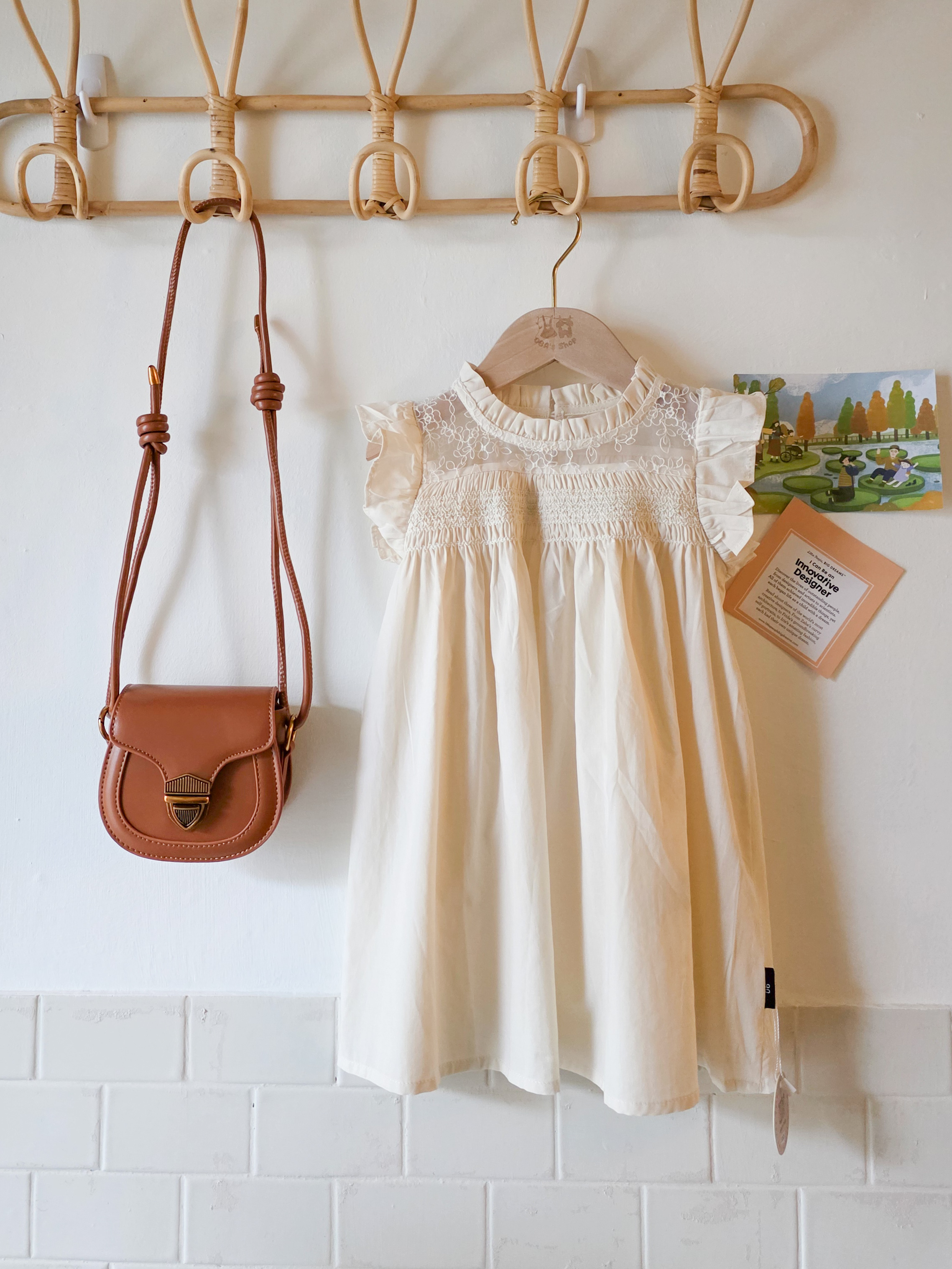 米白奶油 連身裙/洋裝