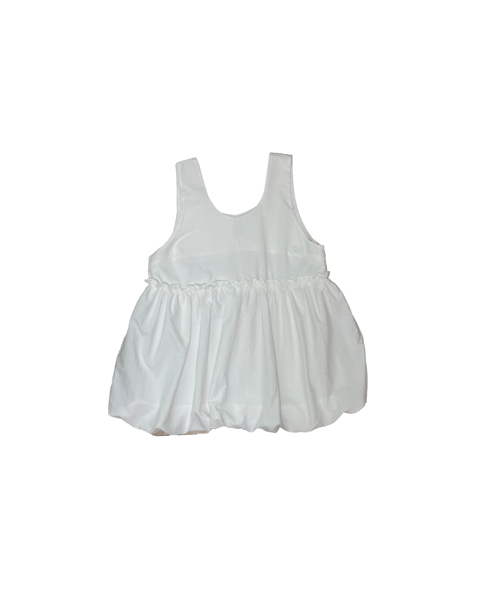 索索料木耳邊泡泡底背心