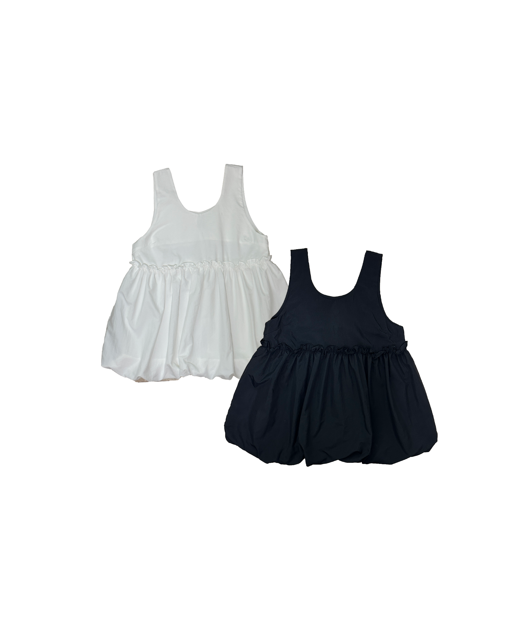 索索料木耳邊泡泡底背心