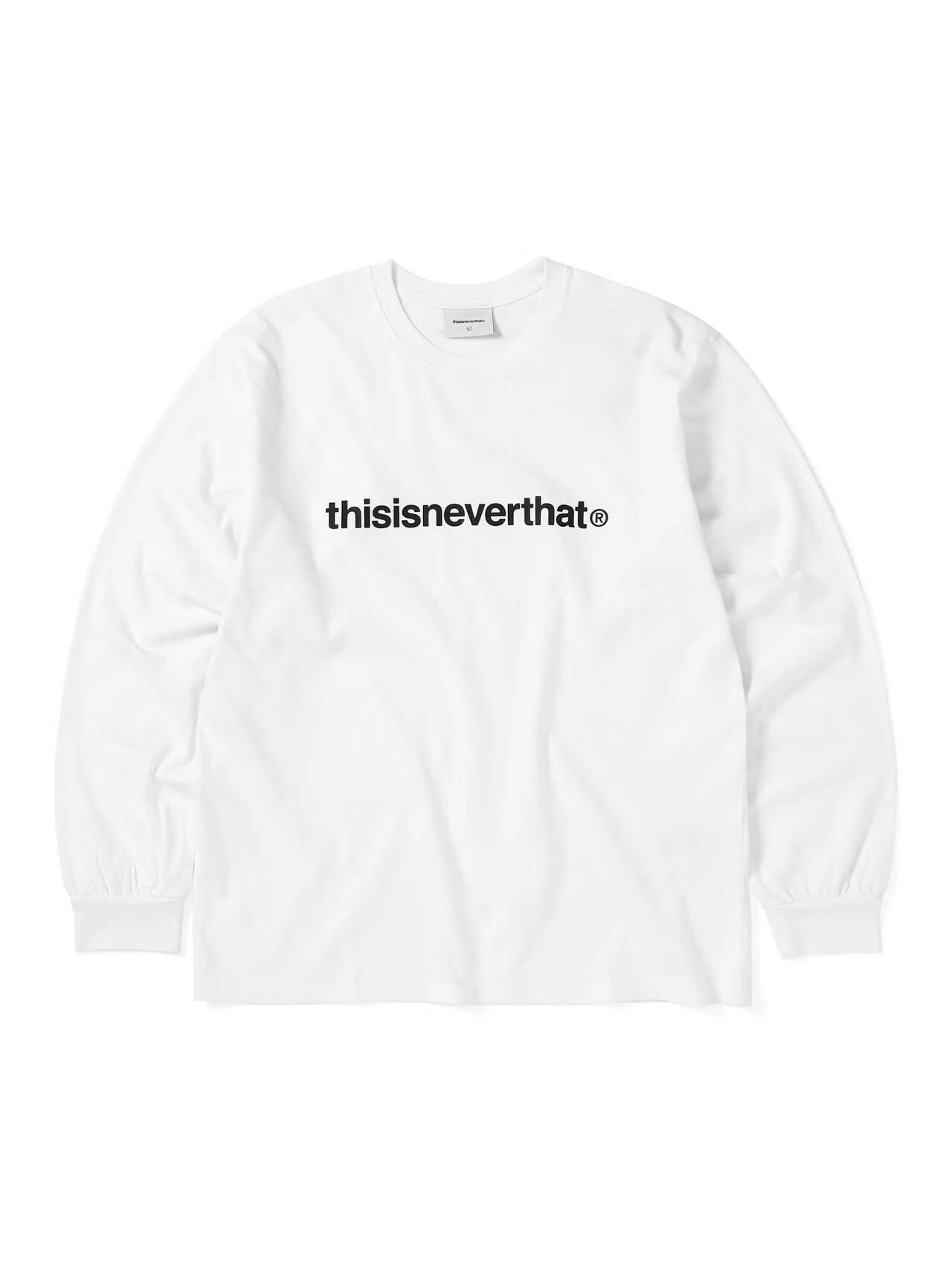 THISISNEVERTHAT T-LOGO L/S TEE TN250TTSLT01 WHITE