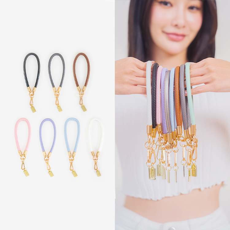 簡約粗款皮革短掛繩 (7色) 手腕繩 短掛繩