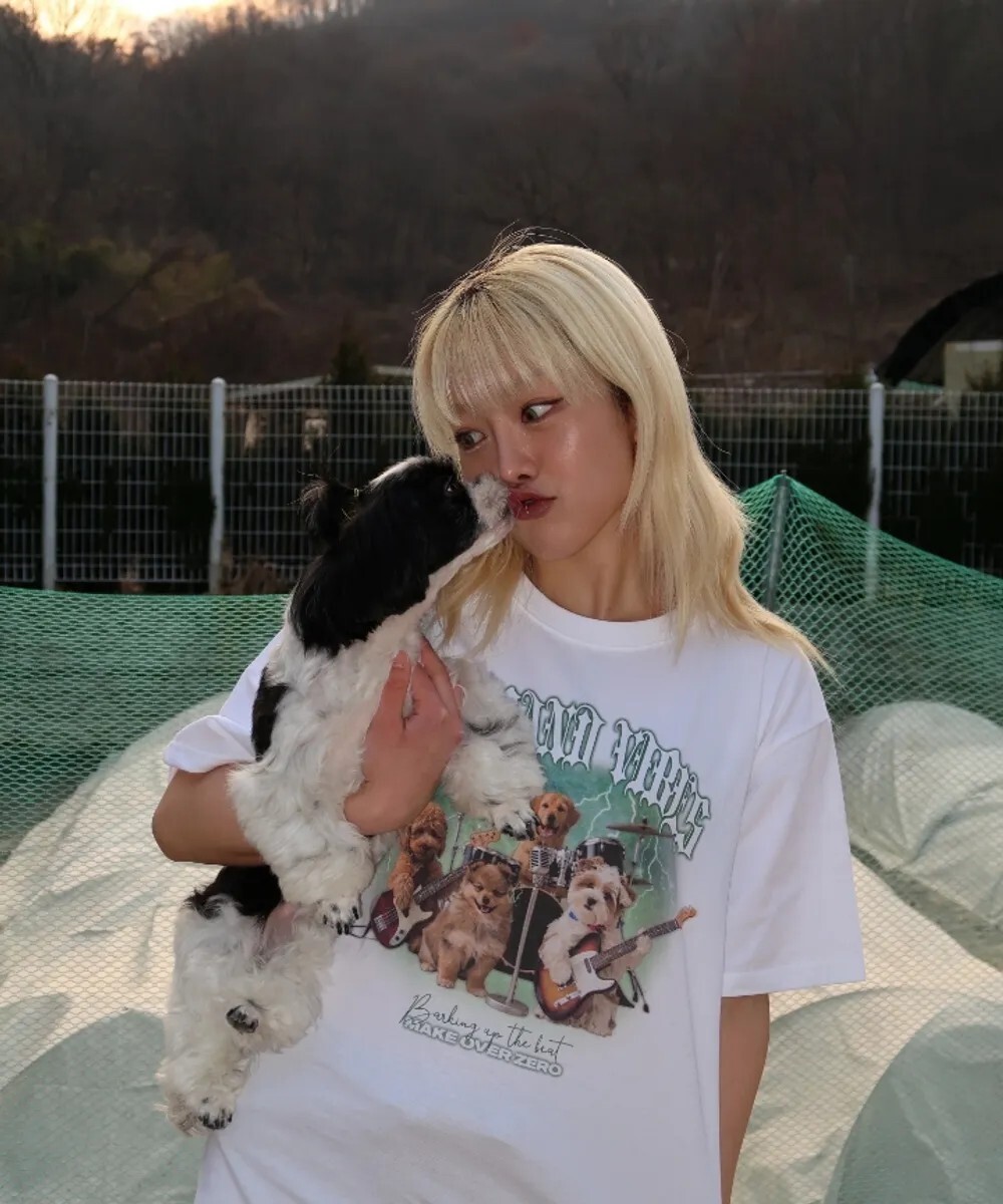 <快速出貨> MOZMOZ 俏皮動物印花短T 兩入組